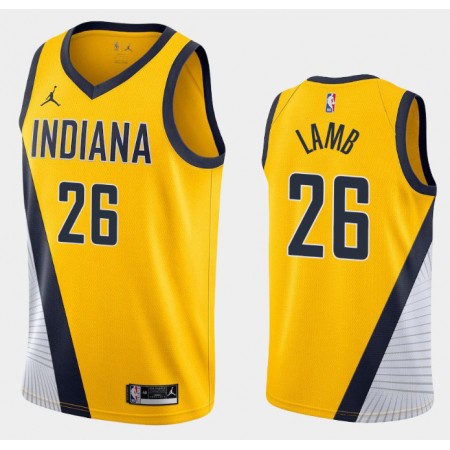 Muški NBA Dres Indiana Pacers Jeremy Lamb 26 2020-21 Jordan Brand Statement Edition Swingman